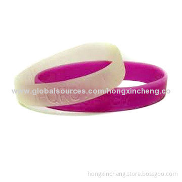G-Silicone Bracelets with Customized Logo for Promotional